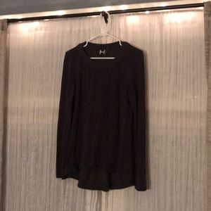 Bordeaux winter sweater with zipper detail